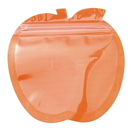 Apple Shaped Plastic Packaging Yinyang Zip Lock Bags OPP-D003-01D-1