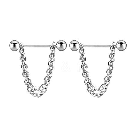 304 Stainless Steel Nipple Rings WG03B2E-10-1