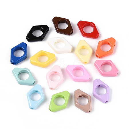 Opaque Acrylic Beads OACR-N139-08-1