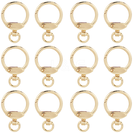12pcs Alloy Swivel Clasps AJEW-GF0009-17-1