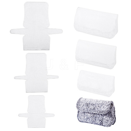 3Pcs 3 Styles Plastic Mesh Sheets FIND-TA0006-65-1