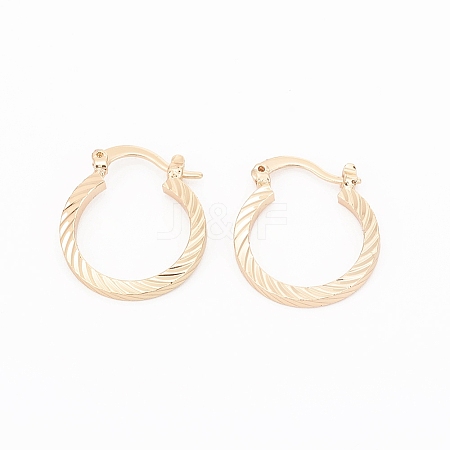 Brass Hoop Earrings EJEW-G268-01LG-1