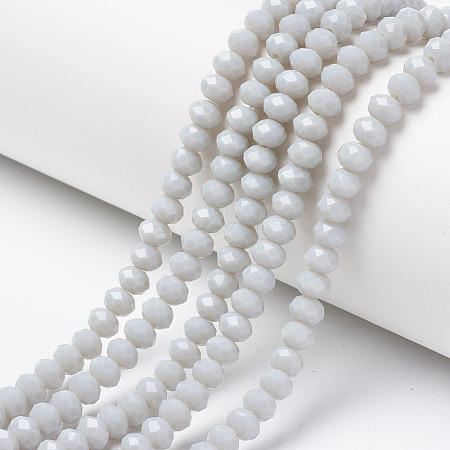 Opaque Solid Color Glass Beads Strands EGLA-A034-P3mm-D15-1