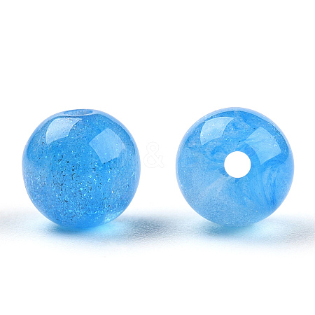 Round Imitation Cat Eye Resin Beads RESI-TAC0017-08K-1