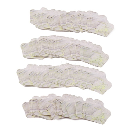 Paper Earring Display Cards CDIS-WH0006-04F-1