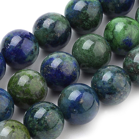 Synthetic Chrysocolla and Lapis Lazuli Beads Strands G-Q481-104-1