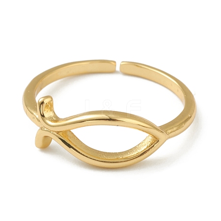 Brass Cuff Rings RJEW-L100-002G-1