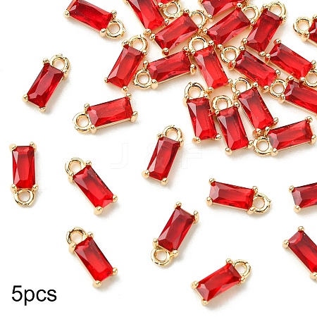 5Pcs Transparent Glass Charms GLAA-YW0004-40C-1