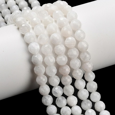 Natural Rainbow Moonstone Beads Strands G-C280-B15-6mm-1