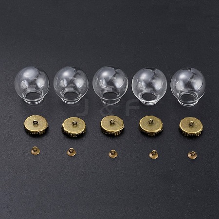 DIY Globe Bubble Cover Pendants Making DIY-X0293-78AB-1