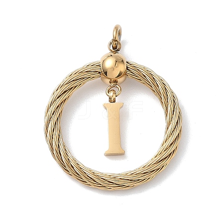 304 Stainless Steel Pendants STAS-D154-01I-G-1