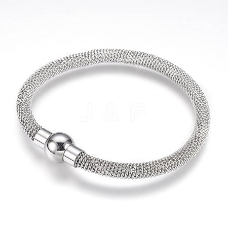 Tarnish Resistant 304 Stainless Steel Bracelets BJEW-F274-02P-1