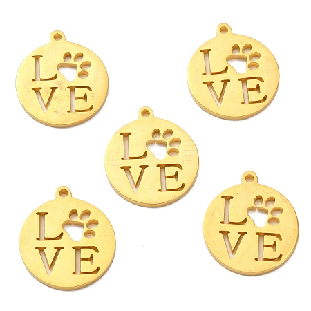 304 Stainless Steel Pendants STAS-F231-038G-A-1