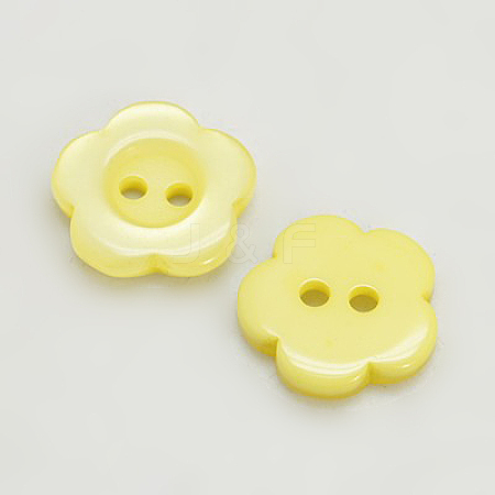 Resin Buttons RESI-D031-12mm-07-1