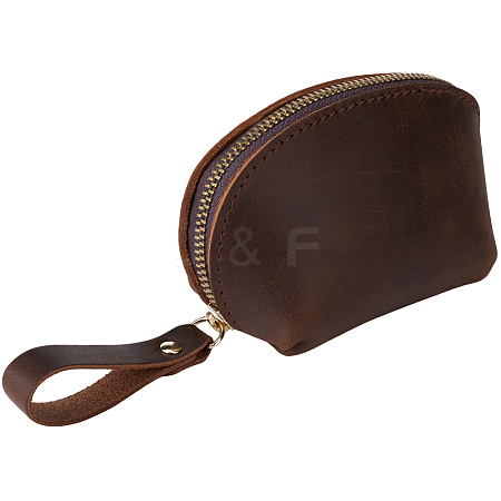 Leather Credit Card Wallets for Women Men AJEW-WH20007-10A-1