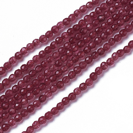 Natural Jade Beads Strands G-F596-46C-2mm-1