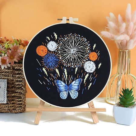 DIY Fireworks Pattern Embroidery Kits for Starter PW-WG63342-04-1