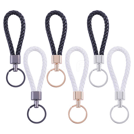 6Pcs 6 Colors PU Leather Kaychians KEYC-CA0001-56-1
