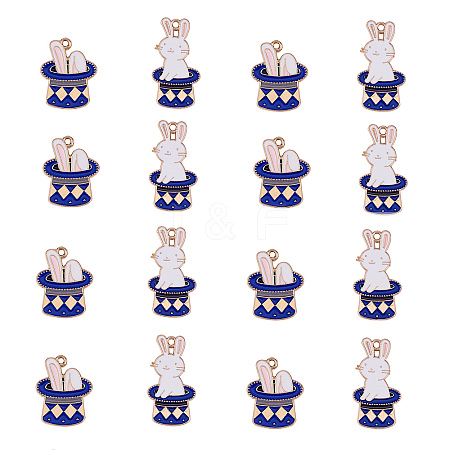 40Pcs 2 Style Zinc Alloy Enamel Pendants ENAM-CJ0001-105-1