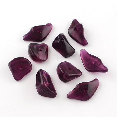 Chip Imitation Gemstone Acrylic Beads OACR-R021-10-1