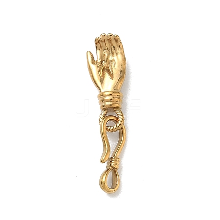 304 Stainless Steel S-Hook Clasps LS-STAS-G373-04G-03-1