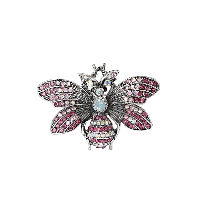 Alloy and Rhinestone Brooch PW-WGAD9CF-02-1