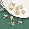 SHEGRACE Brass Micro Pave Clear Cubic Zirconia Pendants X-XGRQ2C285-409G-4