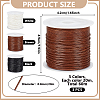 60M 3 Colors Round Waxed Polyester Cord OCOR-DR0001-28A-2