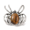 Natural Tiger Eye Brooches G-A224-01AS-02-1