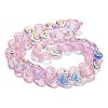 Electroplate Baking Paint Glass Beads Strands EGLA-K061-13A-AB04-2