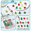 30Pcs Christmas Theme Transparent Glass Beads GLAA-YW0003-85-2