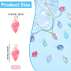 Glass Pendants PALLOY-YW00060-01-3