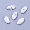 Natural Howlite Cabochons G-L510-15B-02-1