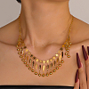 Fashionable Vintage Brass Round Ball Tassel Women's Necklaces GV3183-1