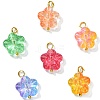 30Pcs 5 Colors Handmade Lampwork Charms PALLOY-CJ0002-66-1