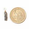 Natural Larvikite Pendants PALLOY-JF01453-05-3