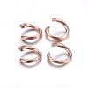 304 Stainless Steel Jump Rings STAS-O107-06RG-C-3