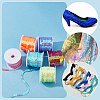   6 rolls 6 colors Eco-Friendly Plastic Paillette Beads PVC-PH0001-25-4