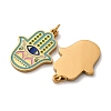 304 Stainless Steel Enamel Pendants X-STAS-U061-29G-2