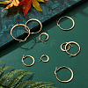 12 Pairs 6 Style 304 Stainless Steel Flat Hoop Earrings EJEW-UN0002-16-6