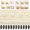 12Pcs 2 Styles Alloy Chains MRMJ-DC0001-10G-1