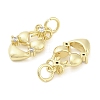 Brass Micro Pave Cubic Zirconia Pendants KK-H527-06A-G-2