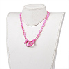 Personalized ABS Plastic Cable Chain Necklaces NJEW-JN02849-02-4