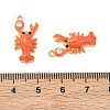 304 Stainless Steel Enamel & Glitter Powder Pendants STAS-Q119-07G-01-3