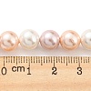 Electroplated Shell Pearl Beads Strands SHEL-F008-03B-06-4