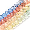 Transparent Painted Glass Beads Strands X1-DGLA-A034-T8mm-A02-2