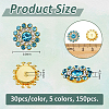 150Pcs 5 Colors Sew on Rhinestone RGLA-FH0001-03-2
