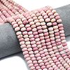 Natural Rhodonite Beads Strands G-P575-A18-8x5mm-1