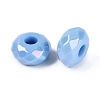 Opaque Acrylic European Beads OACR-E033-23E-2