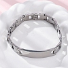 201 Stainless Steel Watch Band Chain Bracelets BJEW-B078-175P-1
